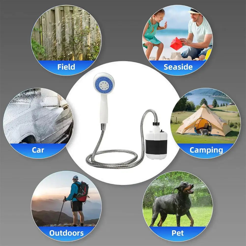 Portable Electric Camping Shower – USB Rechargeable Pump Camping Shower Pump Axl