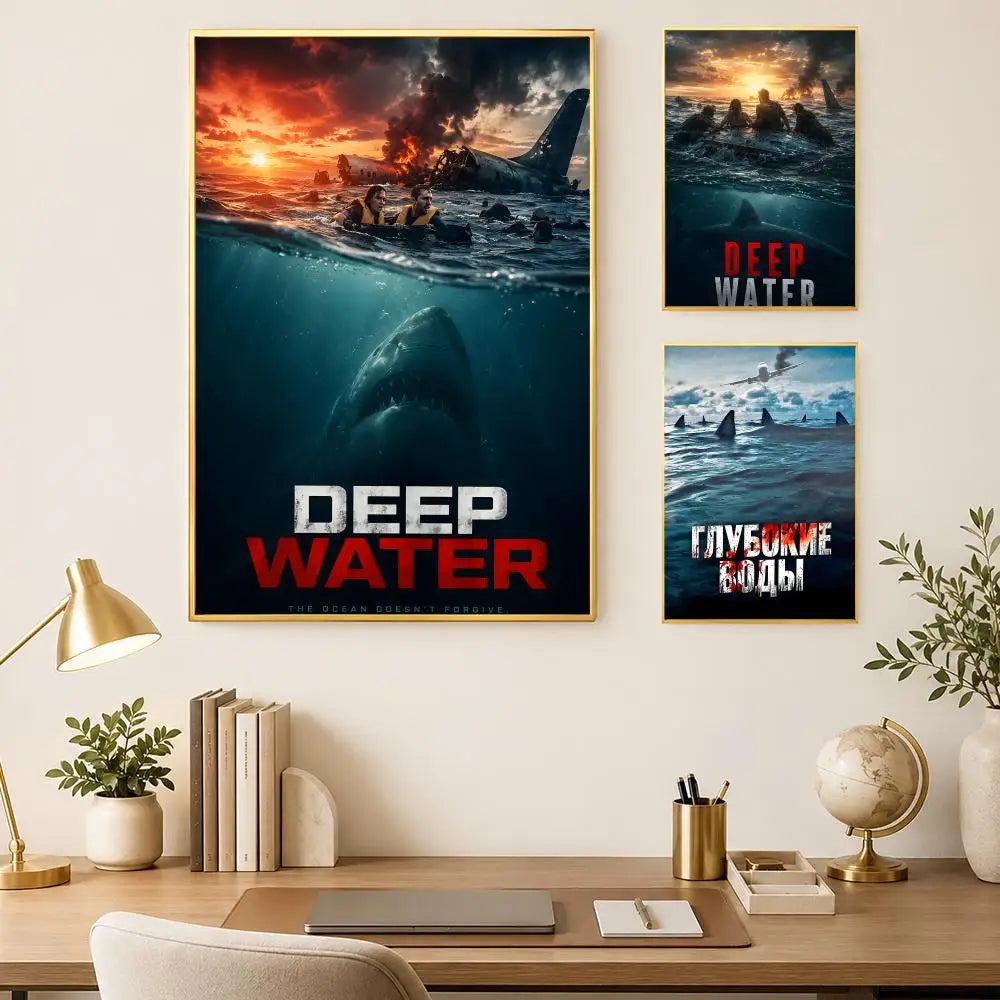 Deep Water Movie HD PVC Self-Stick Wall Poster | Waterproof Art Wall Art Poster Axl