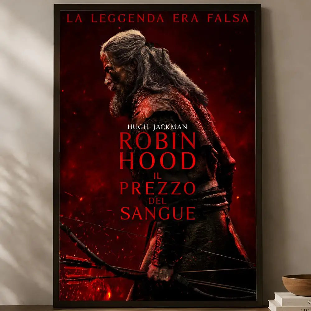 Death of Robin Hood Movie Poster – HD Self-Stick PVC Wall Art Movie Wall Poster Axl White06 60X90cmNoframe