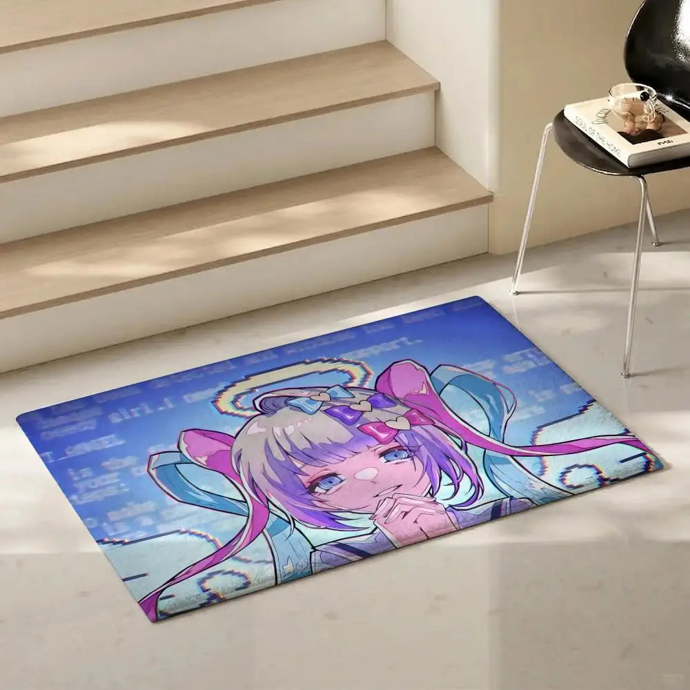 Needy Girl Overdose Flannel Floor Mat – Non-Slip Indoor Rug Flannel Floor Mat Axl