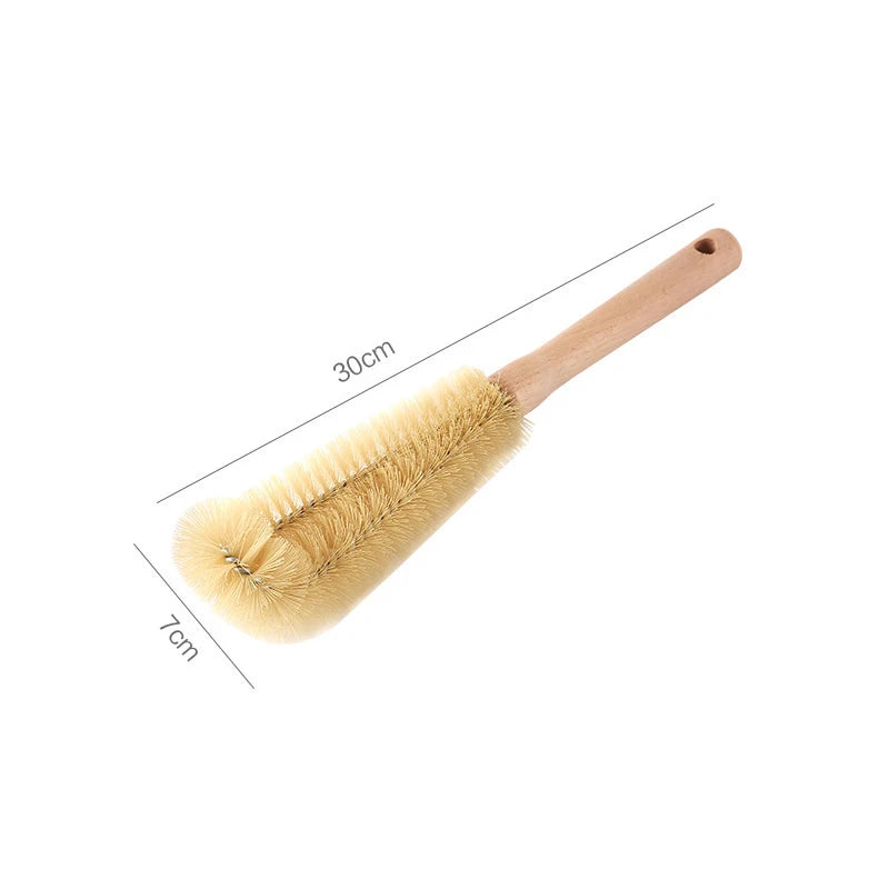 Long Handle Wooden Bottle Cleaning Brush – 30/40/50cm Bottle Cleaning Brush Axl 30x7cm