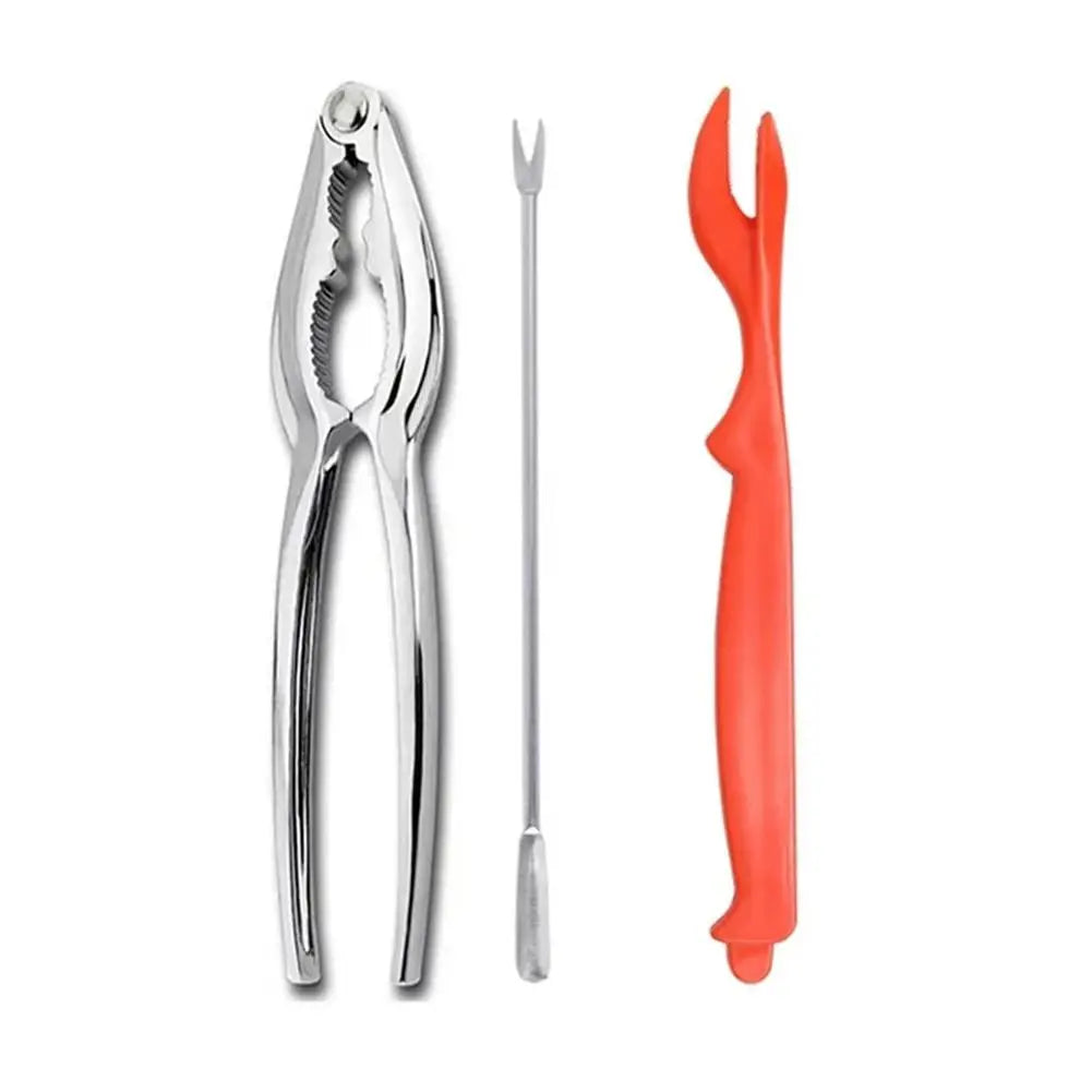 Stainless Steel Seafood Tools Set – Lobster & Crab Crackers Seafood Tools Set Axl Set