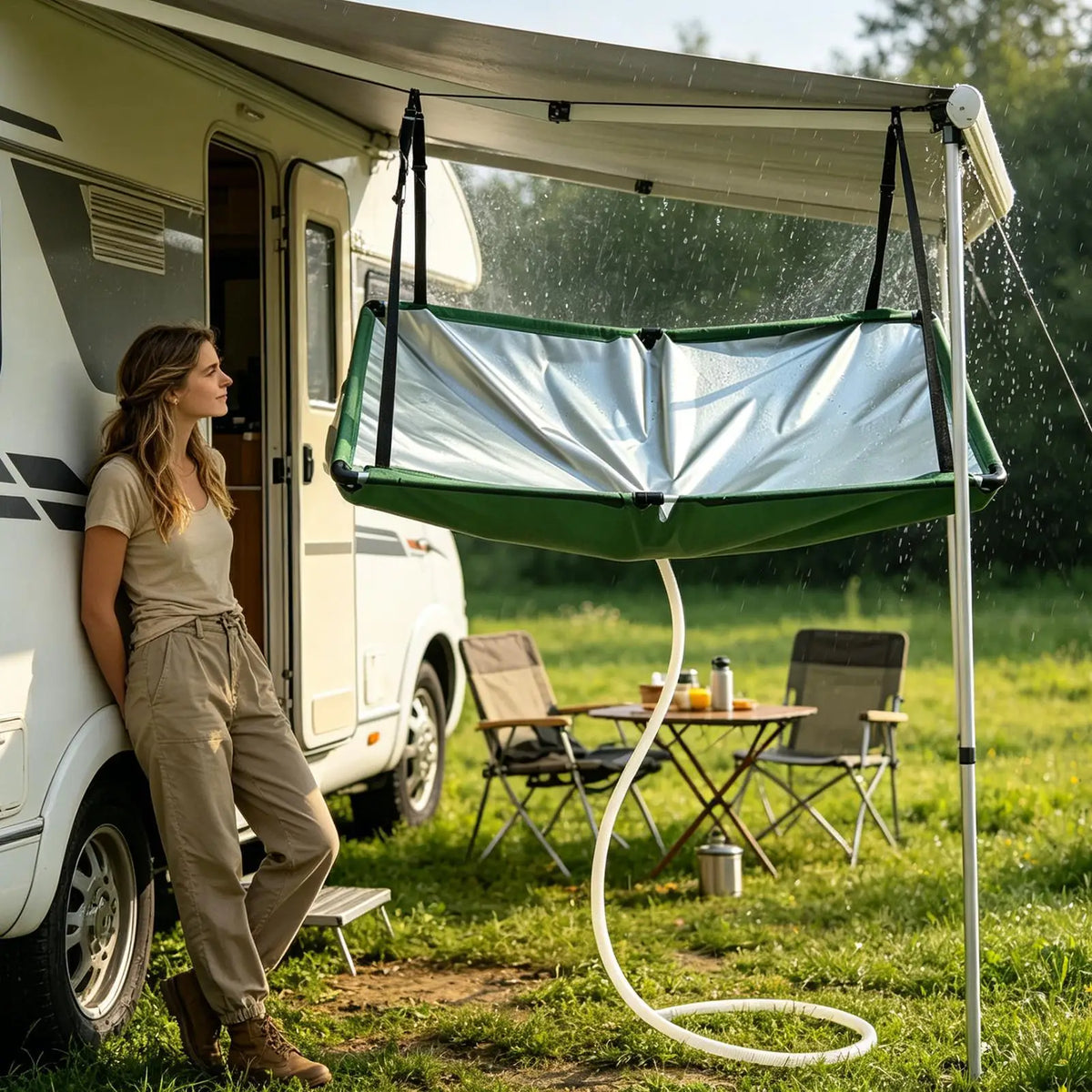Outdoor Rain Collector with Hose – Garden Rainwater Harvester Rain Water Harvester Axl