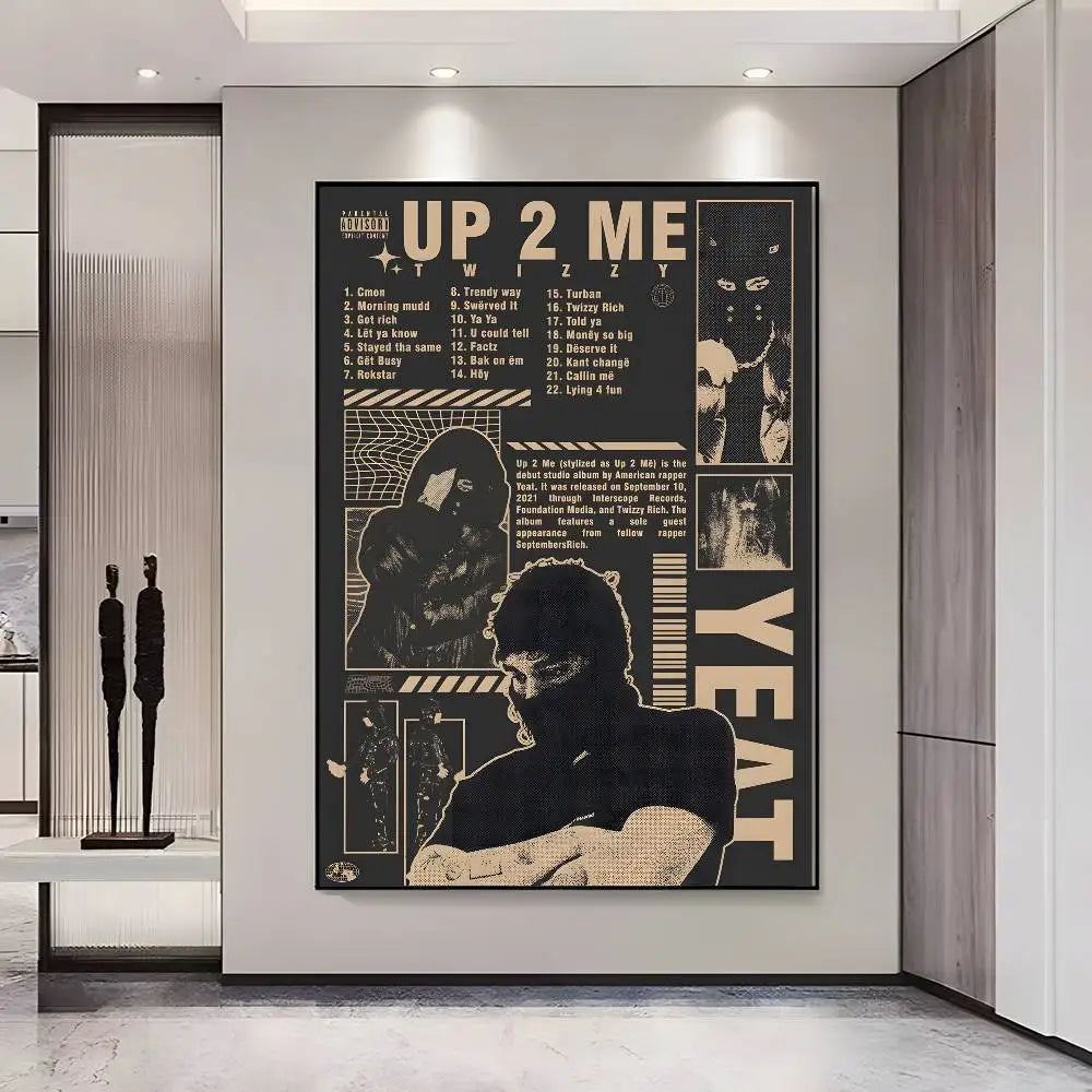 Yeat New Album HD Poster – Self-Adhesive Waterproof Wall Art Wall Art Poster Axl