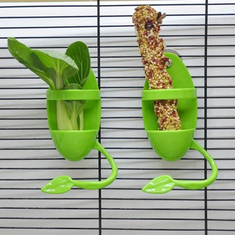 Bird Cuttlebone & Food Holder for Parrot, Budgie & Cockatiel Bird Cage Feeder Axl