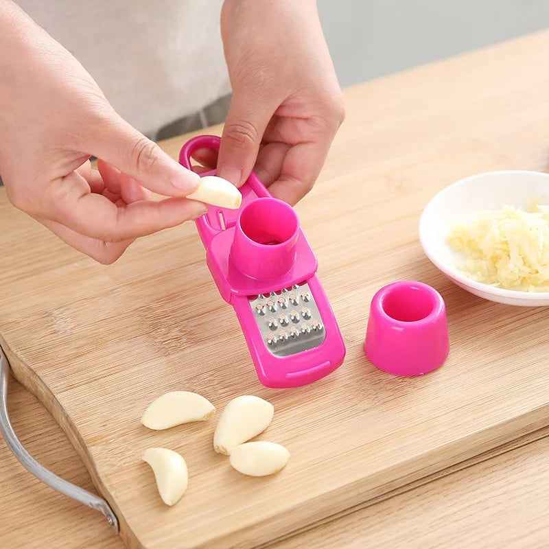 Mini Manual Garlic Grinder & Press – 1 Pack Kitchen Gadget Garlic Grinder Press Axl RED-1PCS
