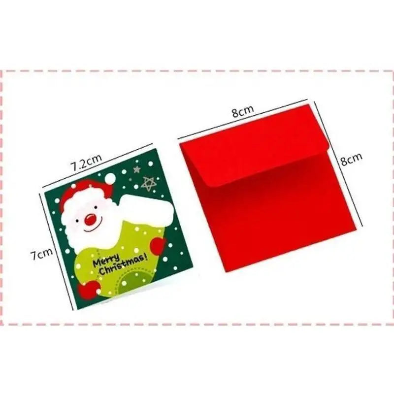 24-Pack Mini Christmas Greeting Cards with Envelopes – Kids Xmas Christmas Greeting Cards Axl