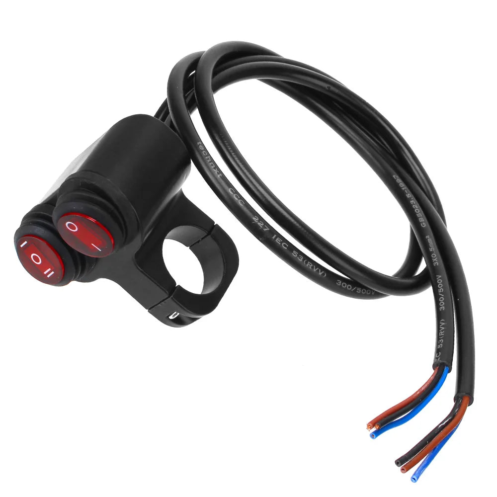 Waterproof 12V Motorcycle Handlebar Headlight On/Off Switch Motorcycle Handlebar Switch Axl