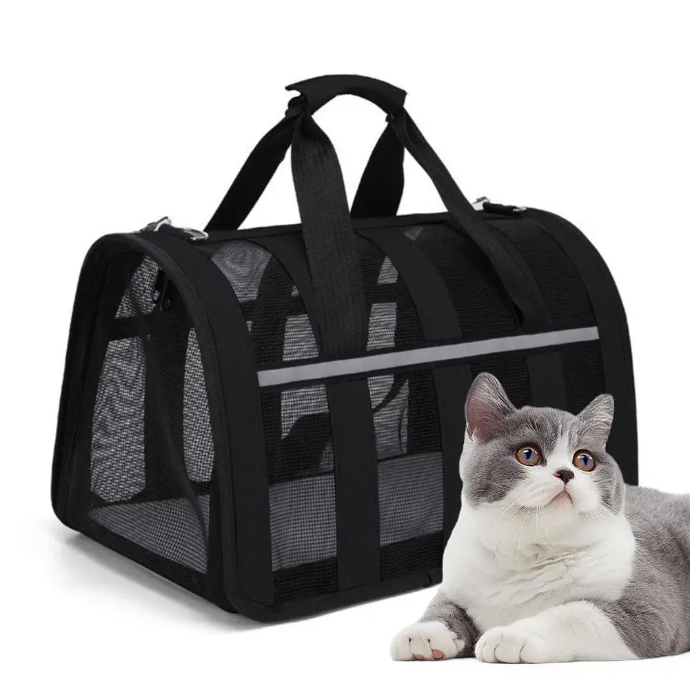 Airline Approved Pet Carrier Bag for Cats & Dogs 34x24cm Pet Travel Carrier Axl