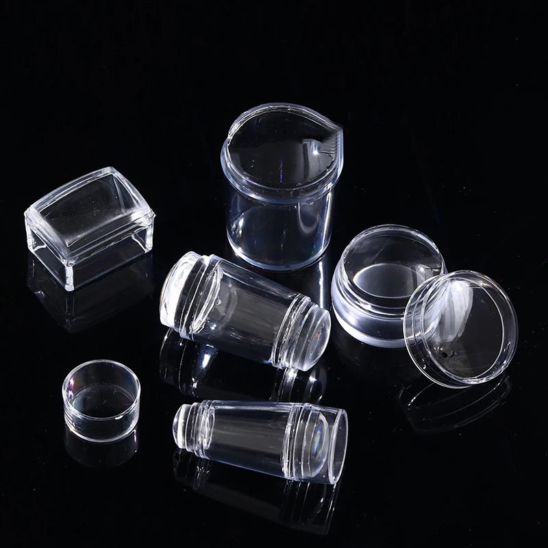 Silicone Nail Art Stamping Kit – Stamper & Scraper Set Nail Art Stamping Kit Axl