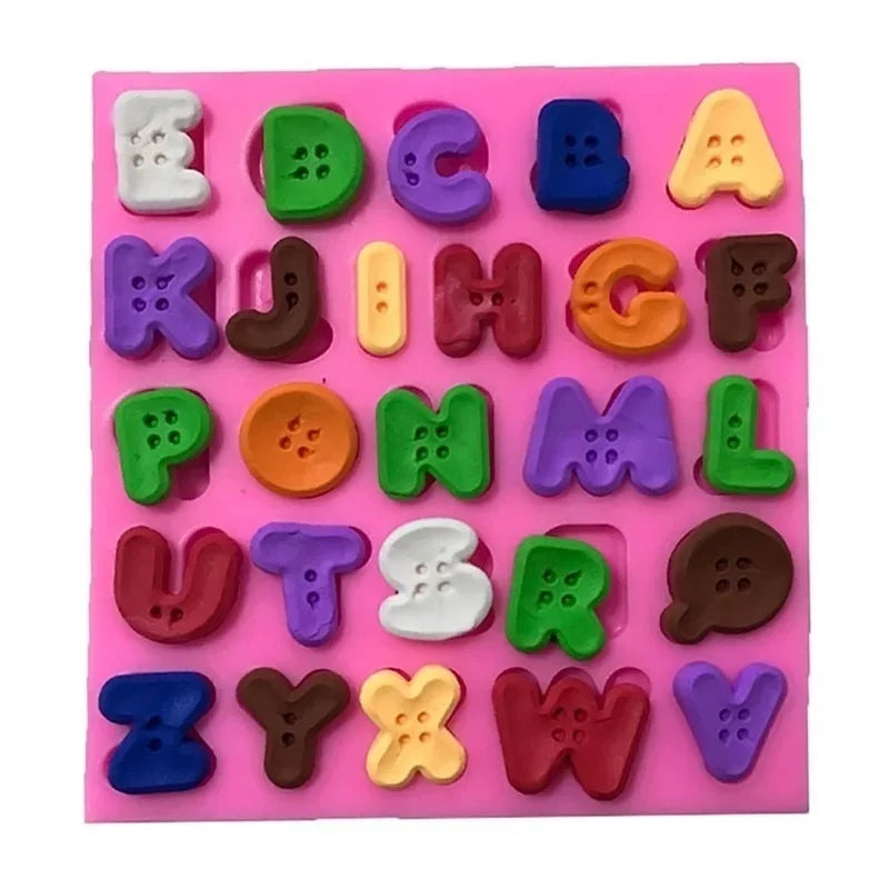 Alphabet Letter Silicone Fondant Mold – Cake Decorating Tool Silicone Fondant Mold Axl