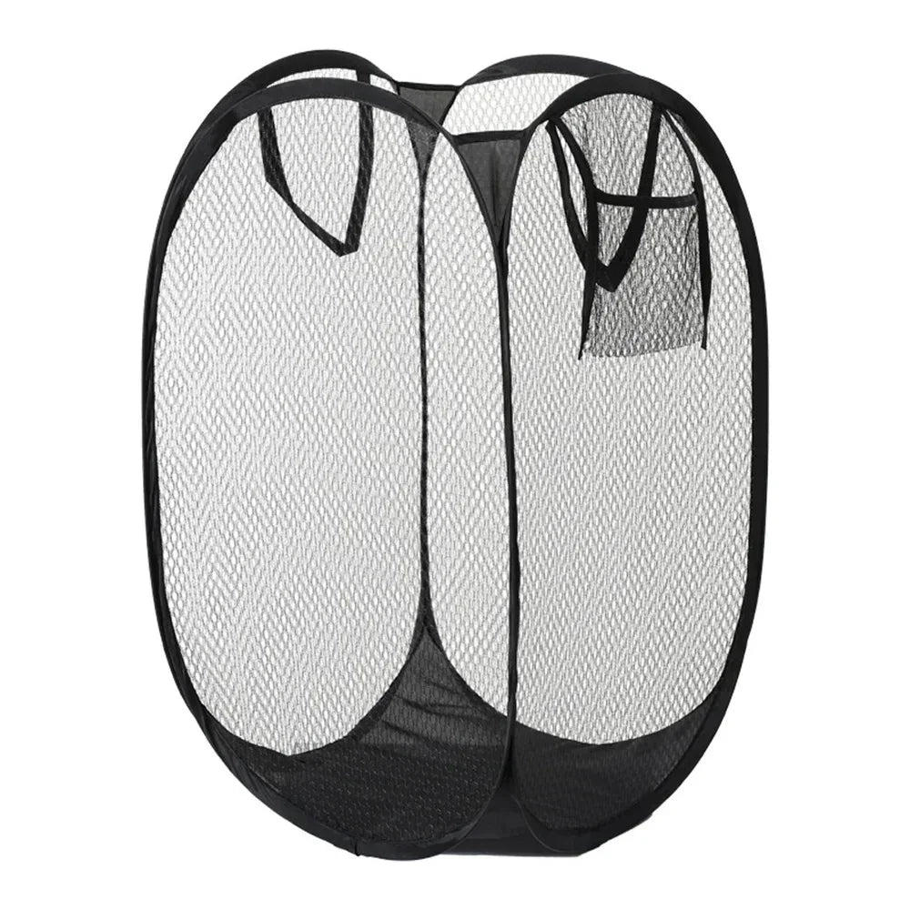 Foldable Laundry Basket – Ventilated Large Clothes Hamper Laundry Hamper Axl Black