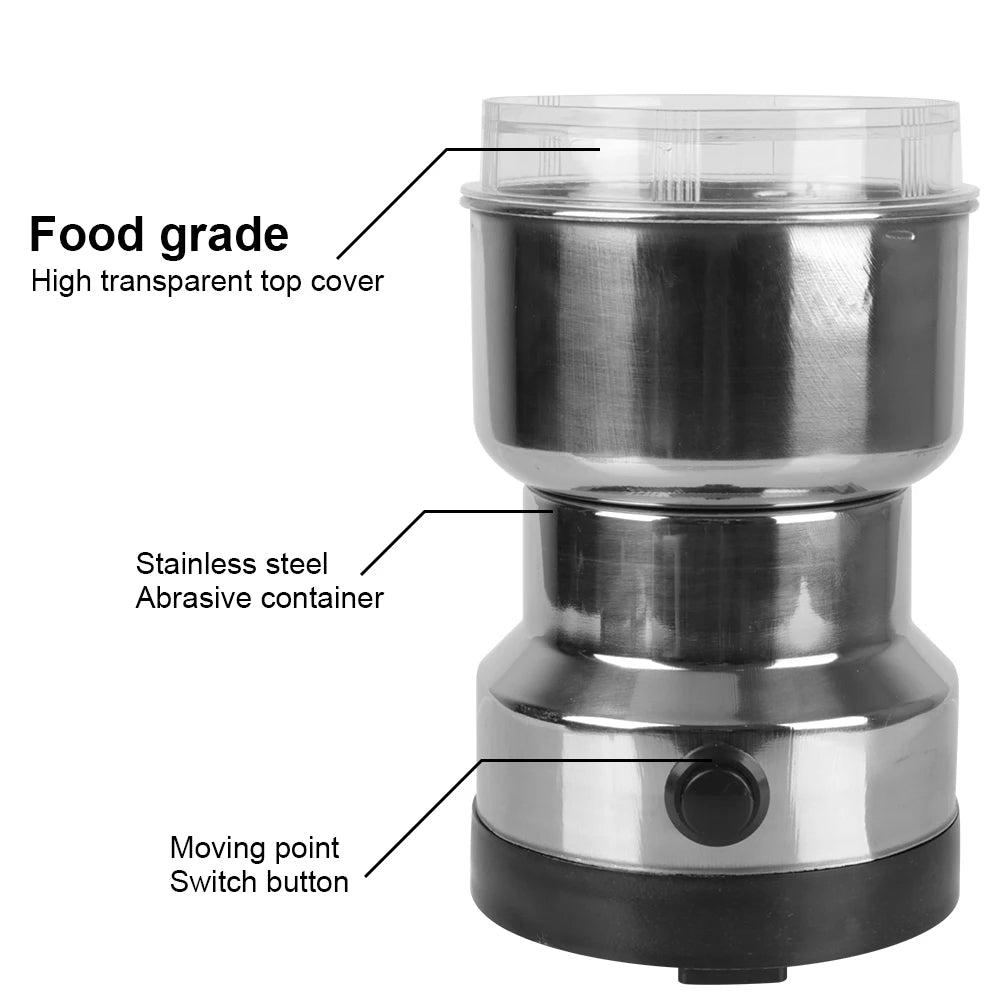 Electric Coffee & Spice Grinder – Beans, Nuts & Grains Electric Coffee Grinder Axl
