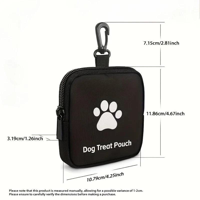 Dog Training Treat Bag – Portable Zippered Spill-Proof Pouch Dog Treat Pouch Axl