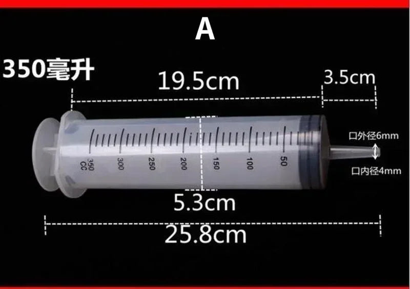 350/500ml Reusable Large Syringe Pump for Oil, Fluid & Feeding Fluid Transfer Syringe Axl