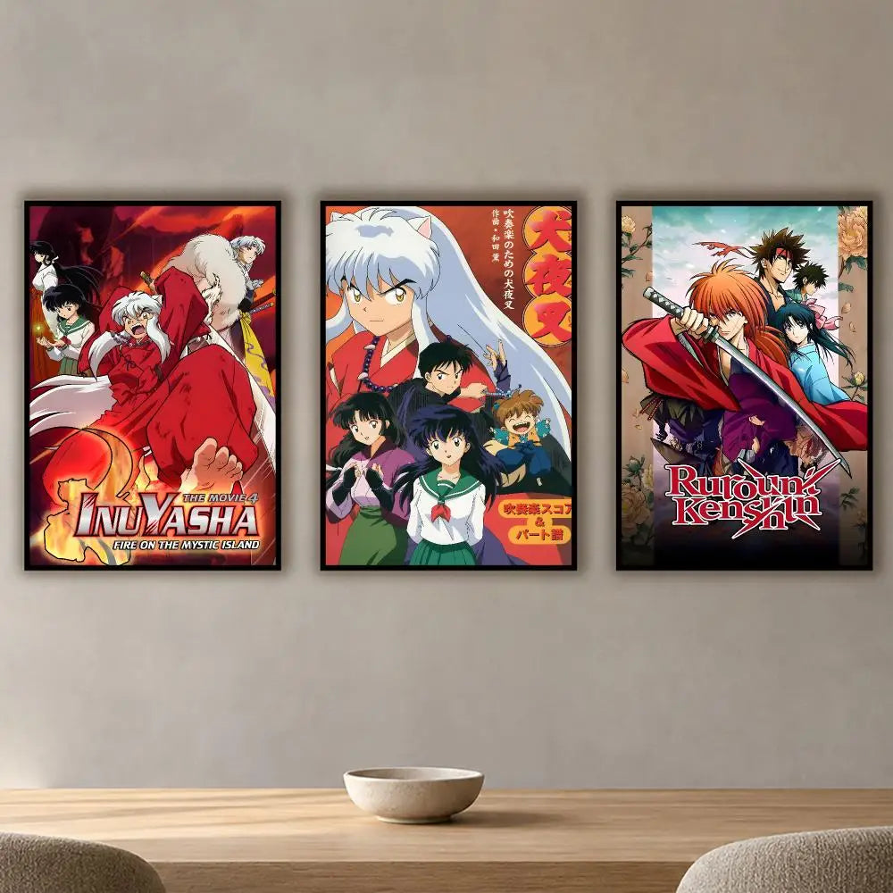 Inuyasha Waterproof PVC Poster Stickers – Anime Wall Décor Anime Wall Sticker Axl