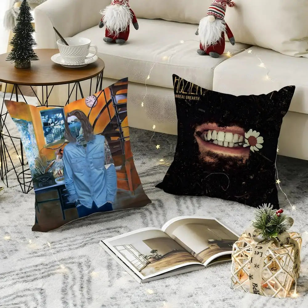 Hozier Linen Cushion Cover – Breathable Pillowcase Hidden Zipper Cushion Cover Axl
