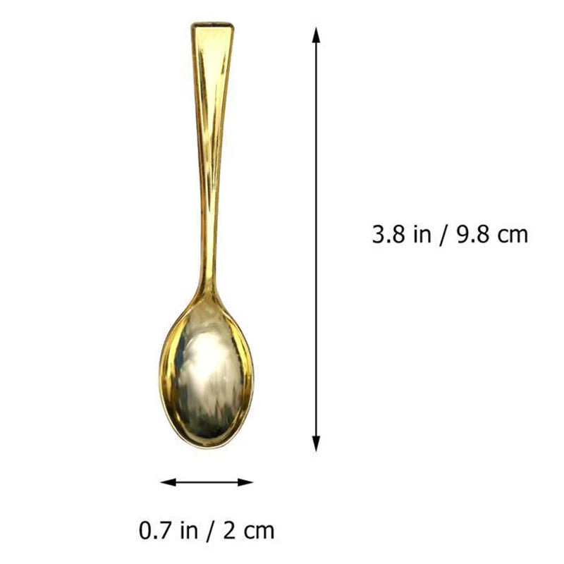 24-Pack Gold Disposable Plastic Spoons & Forks | Party Flatware Disposable Party Flatware Axl