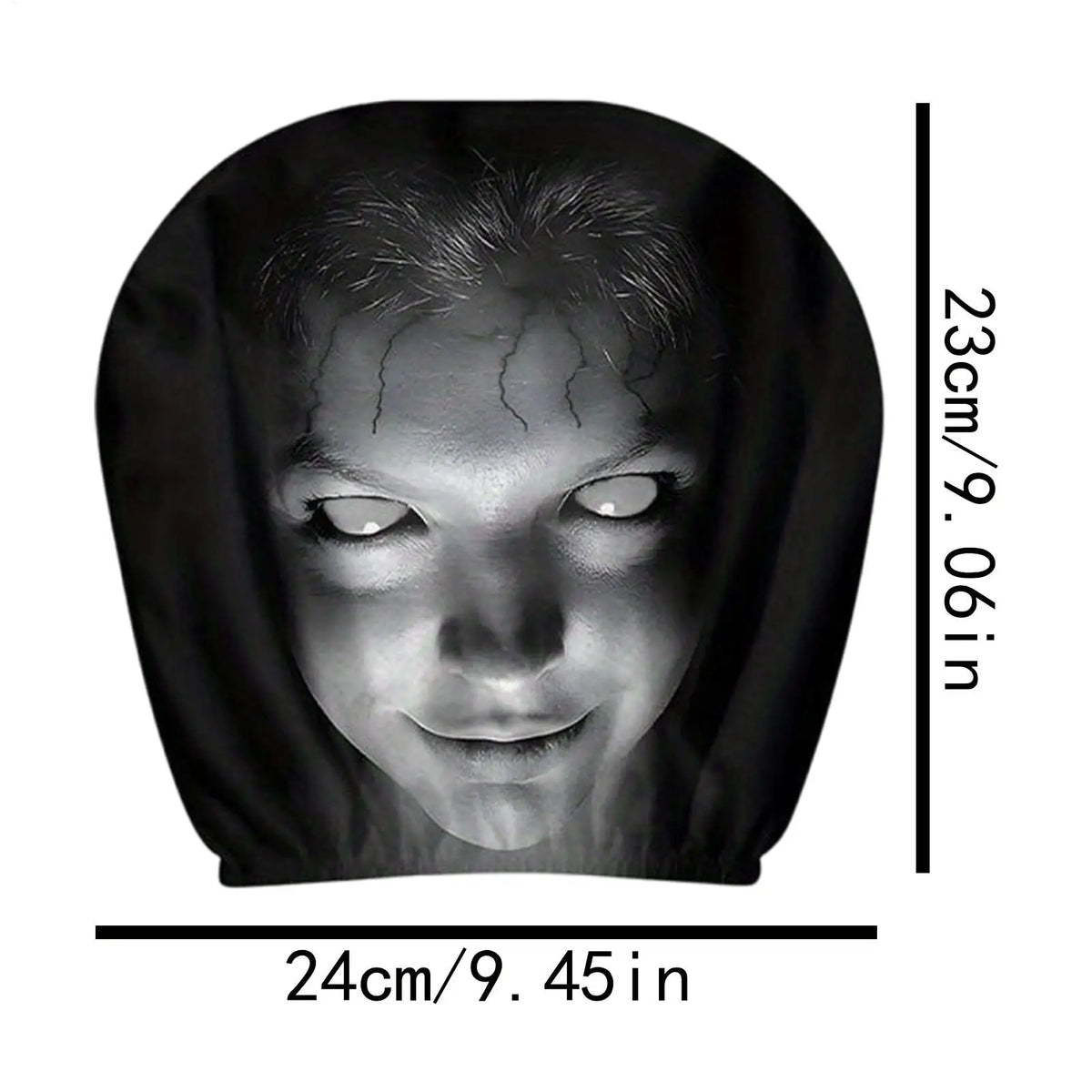 2-Pack Horror Face Car Headrest Covers | Universal Fit SUV Sedan Car Headrest Covers Axl