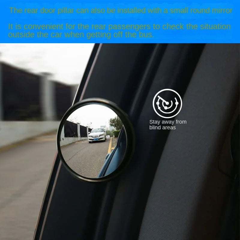 360° Blind Spot Mirror – Wide Angle Convex Adjustable Car Mirror Blind Spot Mirror Axl