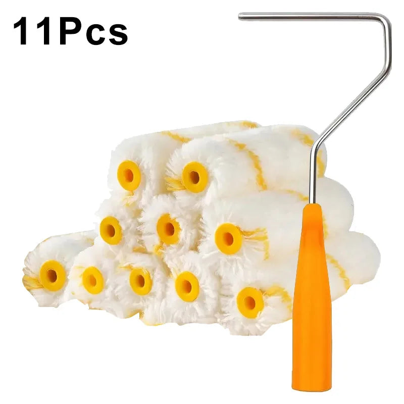 21-Piece Paint Roller Brush Set | Dense Bristles for Walls Paint Roller Set Axl 11Pcs