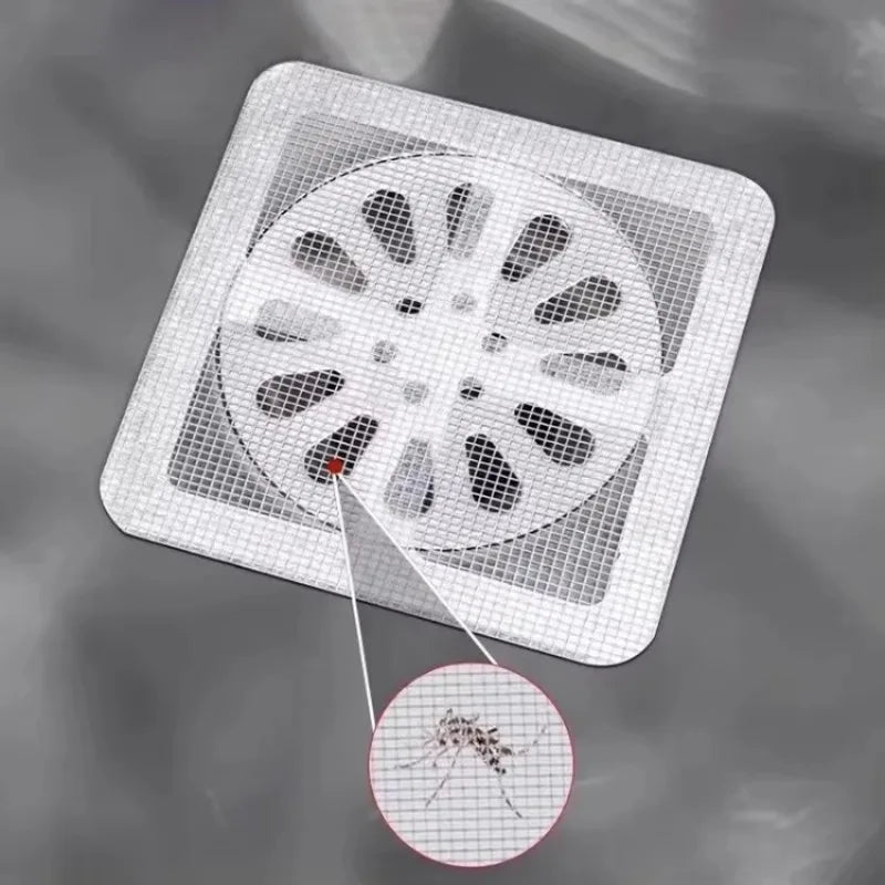 30-Pc Disposable Mesh Drain Stickers – Shower & Sink Filter Drain Filter Sticker Axl