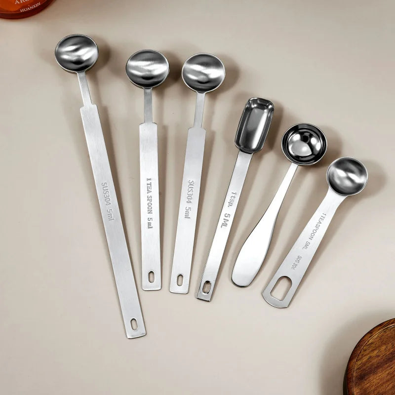 Stainless Steel Graduated Measuring Spoon – 5ml Coffee Scoop Measuring Spoon Axl