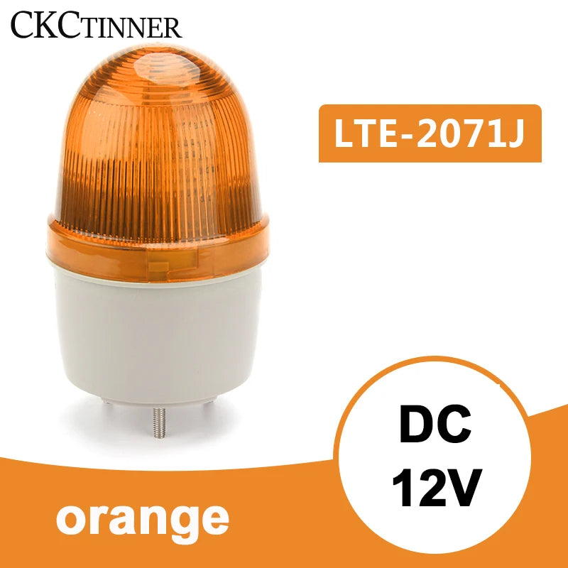 LED Strobe Warning Light 12V 24V 220V – Flashing Signal Indicator Warning Indicator Light Axl Orange 12V