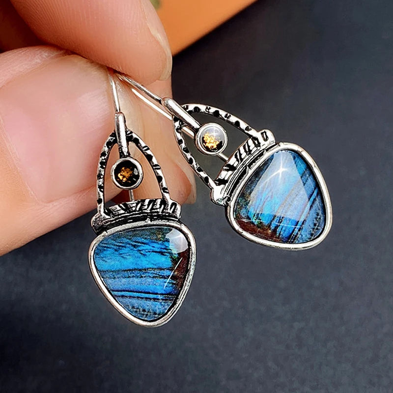Huitan Geometric Drop Earrings – Punk Vintage Women's Fashion Drop Earrings Axl E1660