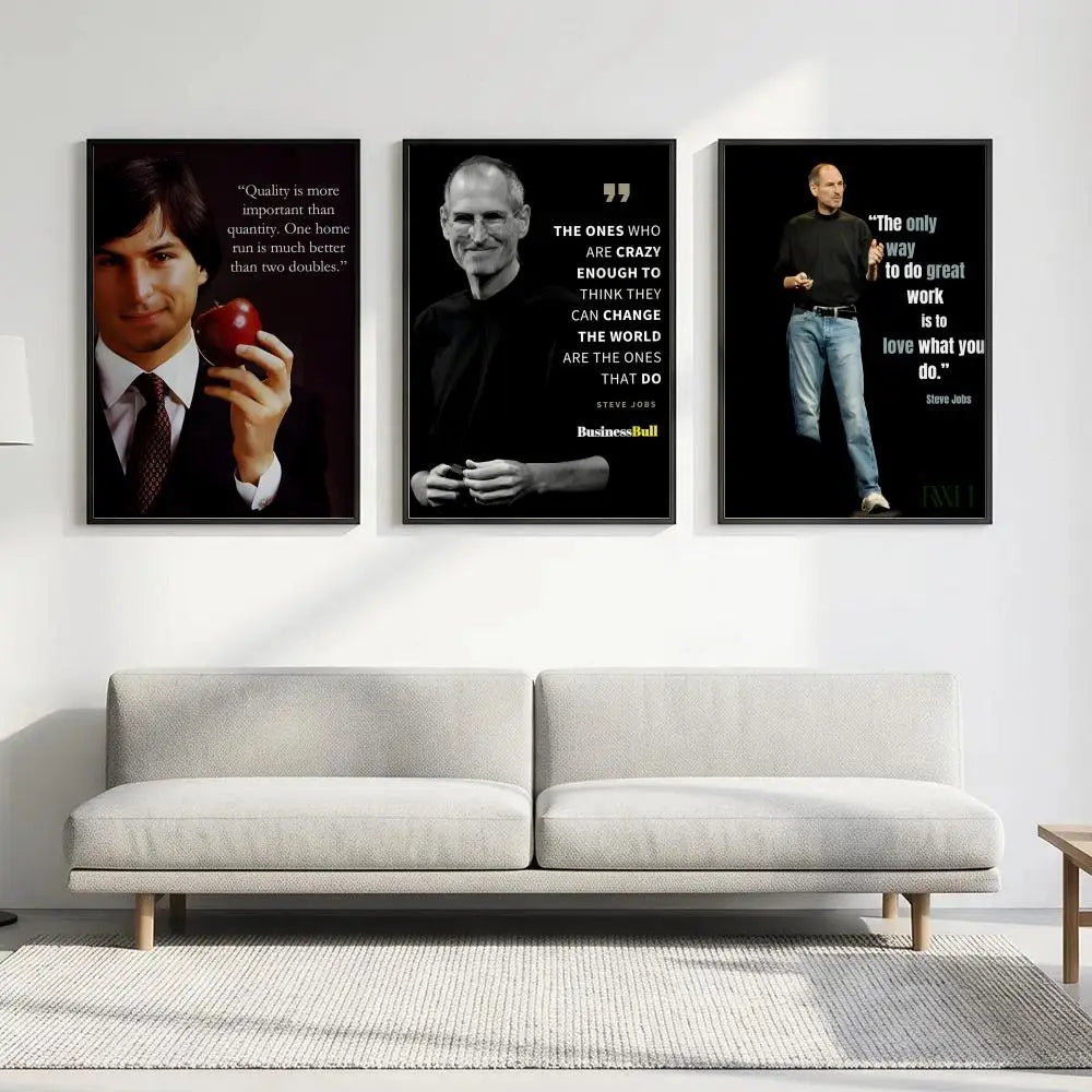 Steve Jobs Quote Poster – HD Waterproof Sticky Wall Art Decor Wall Art Poster Axl