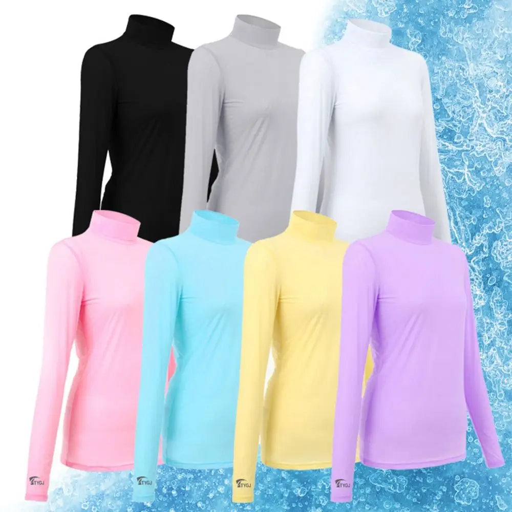 Women's UV Protection Long Sleeve Golf Shirt – Quick-Dry Top Women's Golf Shirt Axl