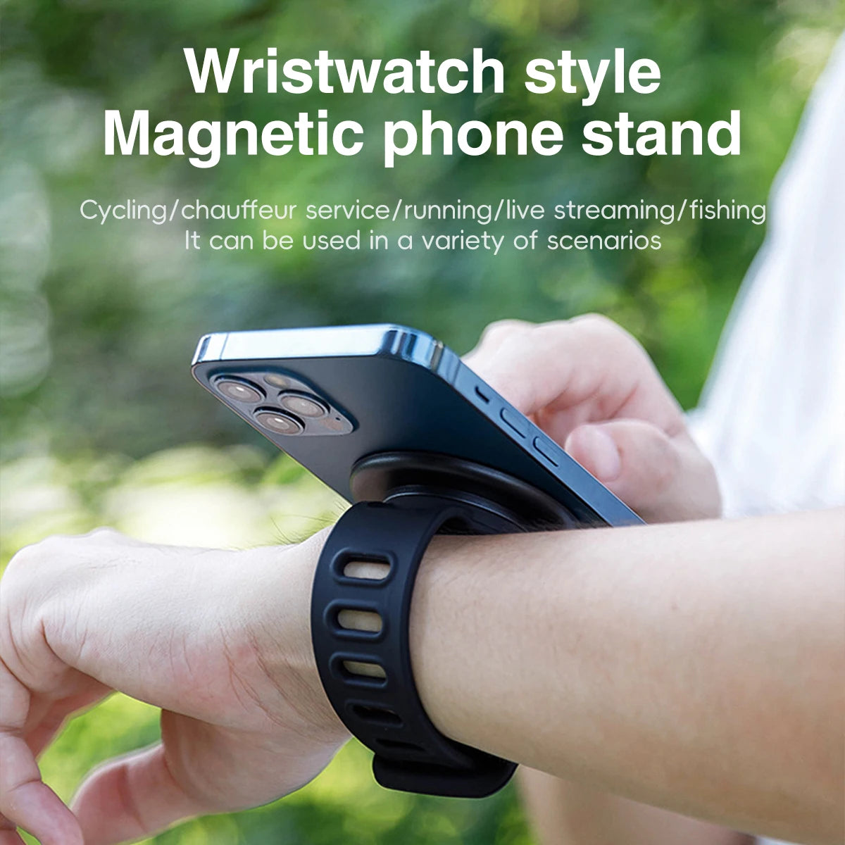 MagSafe Magnetic Wristband Phone Holder | Sports iPhone Mount Phone Wristband Holder Axl