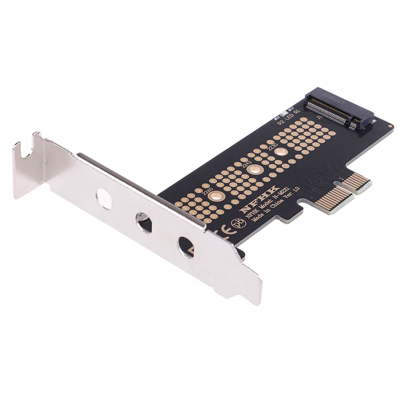 M.2 NVMe NGFF SSD to PCIe x1 Adapter Card + Half-Height Bracket SSD Adapter Card Axl