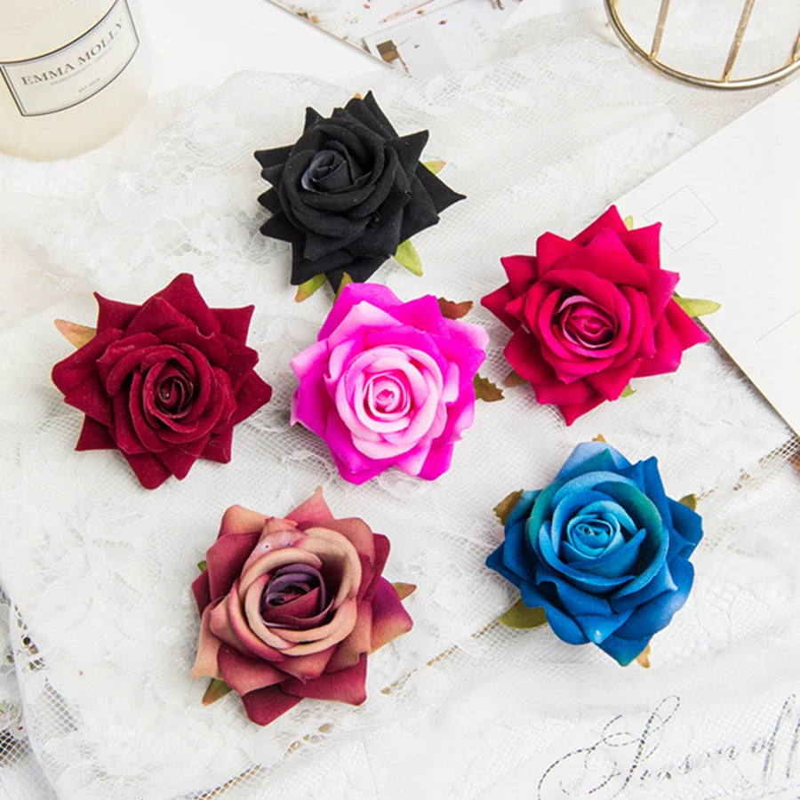 50/100 Pcs Silk Rose Artificial Flowers – Wedding & Home Decor Artificial Flowers Axl