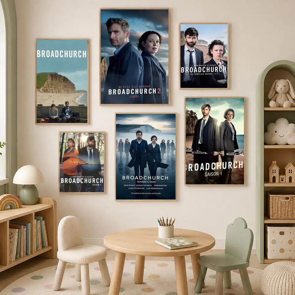 Broadchurch HD Self-Stick PVC Wall Art Poster | TV Show Decor Wall Art Poster Axl