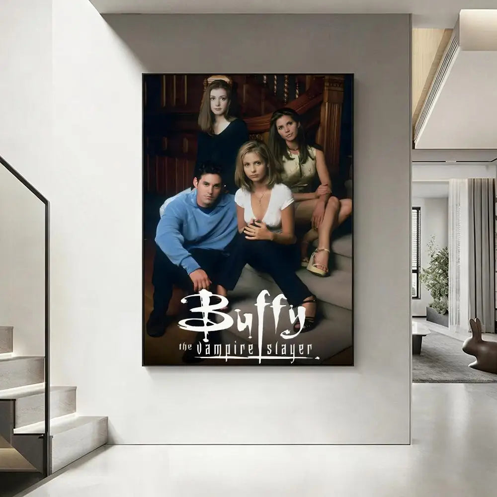 Buffy the Vampire Slayer HD Wall Poster | Home Decor Art Wall Art Poster Axl White15 40X50cmNoframe