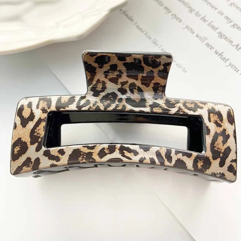 4-Pack Leopard Shark Hair Claw Clips – Thin & Thick Hair Hair Claw Clips Axl