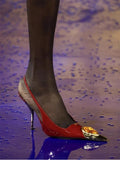 Star Gemstone Toe Stiletto Pumps – Women's Slingback Heels Stiletto Pump Heels Axl 39 2507-red-9cm