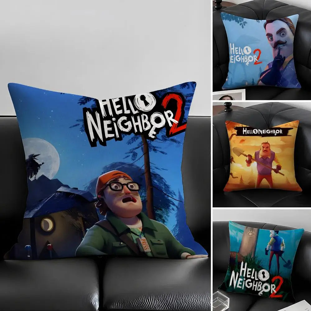 Hello Neighbor 2 Linen Cushion Cover – Sofa & Home Decor Decorative Cushion Cover Axl