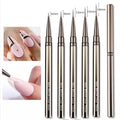 Nail Art Liner Brush Set 6–18mm | UV Gel Painting Pen Kit Nail Art Brush Set Axl 5PCS 6 9 12 15 18mm