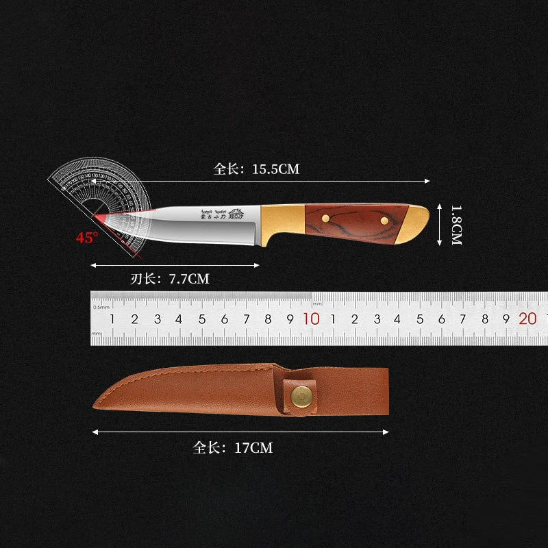 PLYS Stainless Steel Kitchen Knife – Multipurpose 7.7" Blade Kitchen Knife Axl