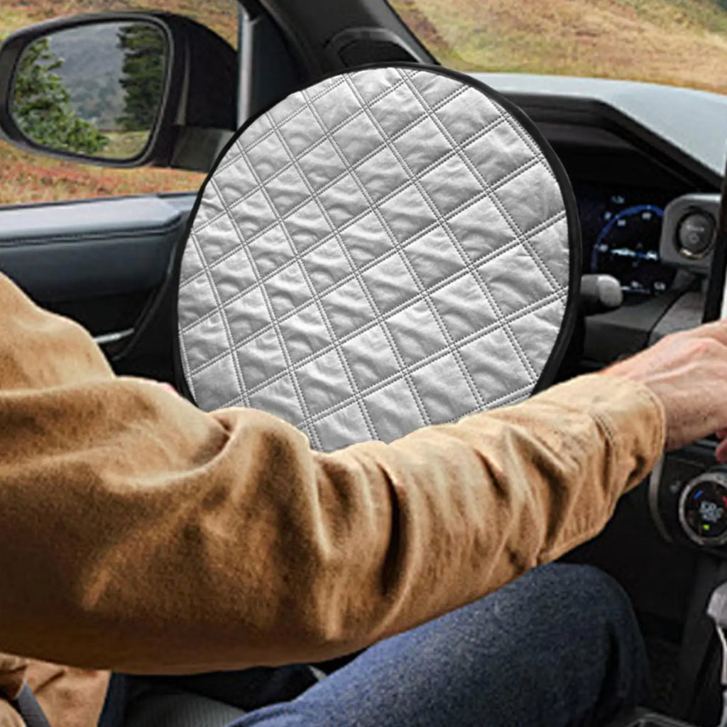 Car Steering Wheel Sun Shade Cover – UV & Heat Protector Steering Wheel Sunshade Axl
