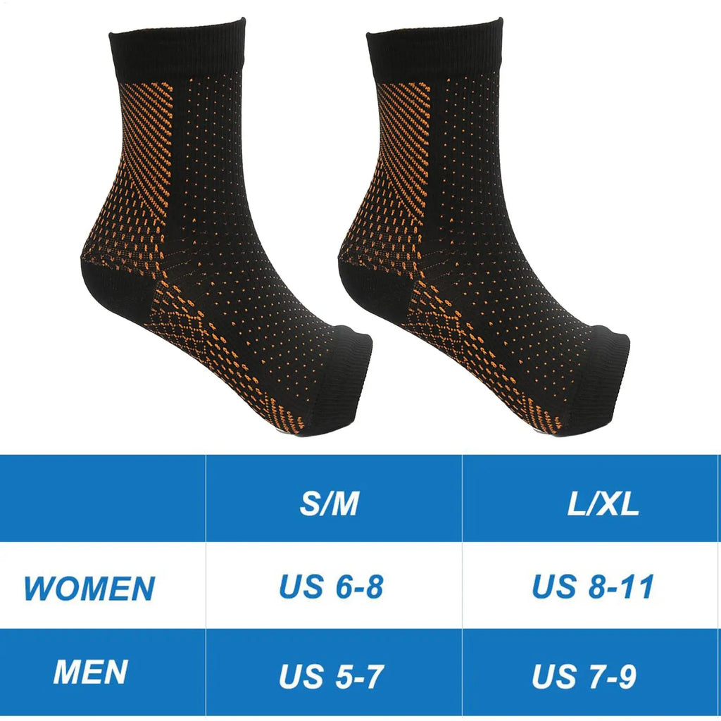 Toeless Compression Ankle Socks – Arch & Heel Support Compression Socks Axl