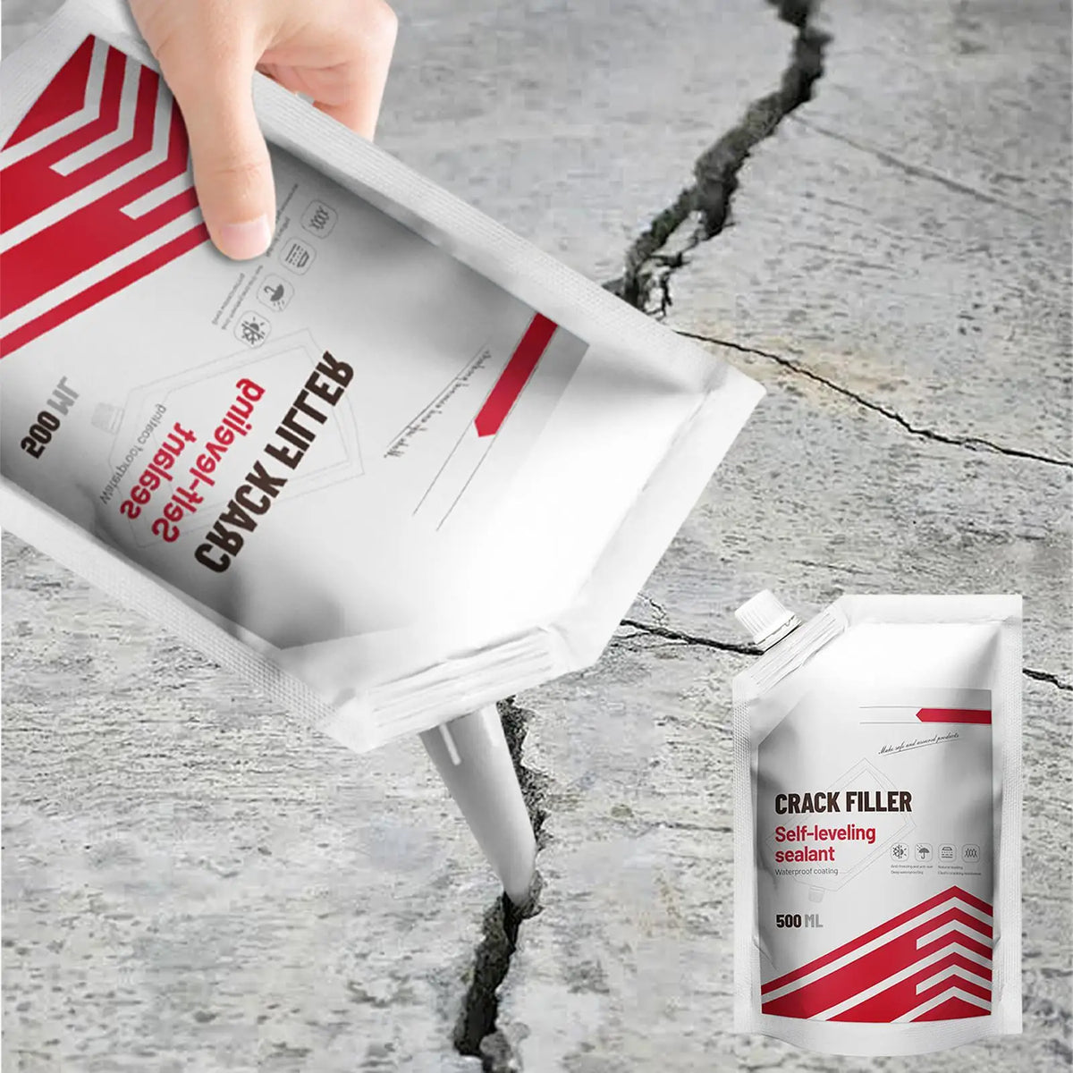 Concrete Crack Filler Driveway Repair Sealant 500ml Concrete Crack Filler Axl