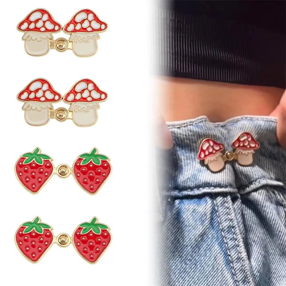 No-Sew Metal Waist Adjust Buttons – 3 Pairs Jeans Tightener Waist Adjust Buttons Axl