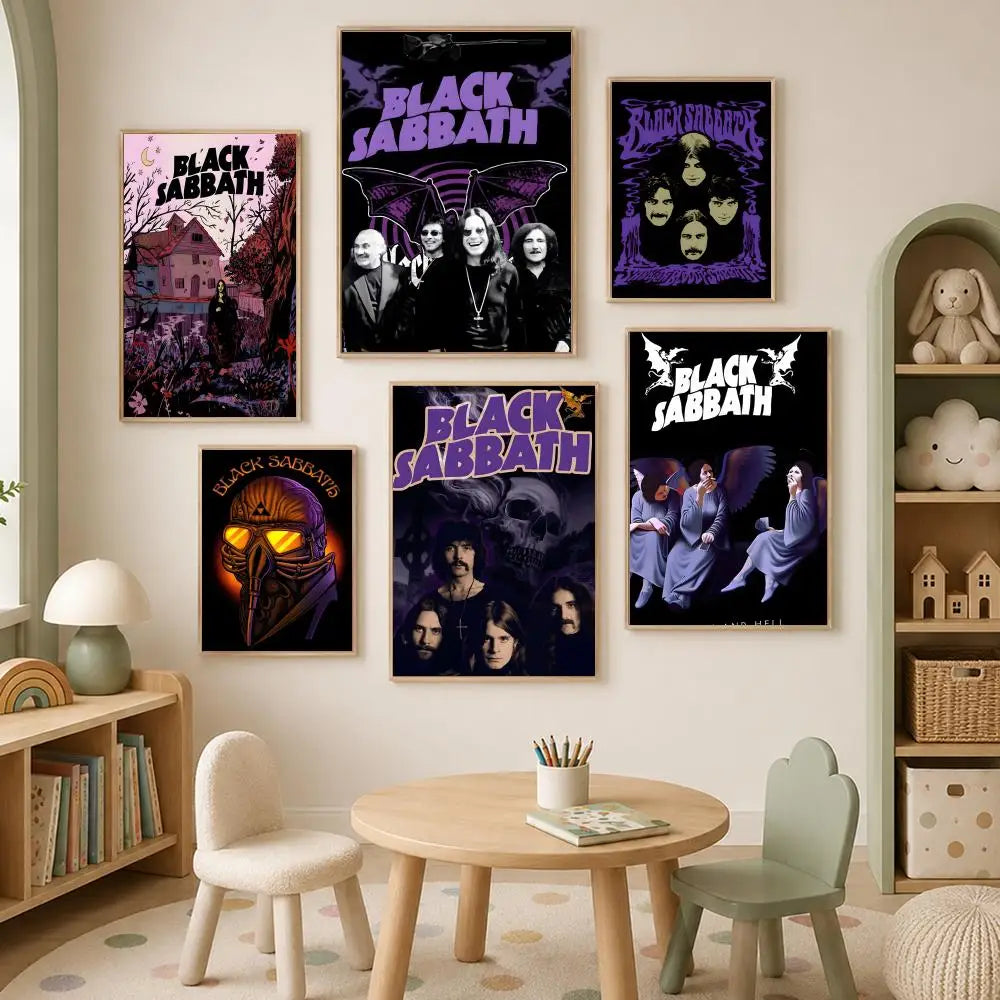 Black Sabbath HD PVC Wall Poster – Self-Stick Waterproof Art Wall Art Poster Axl