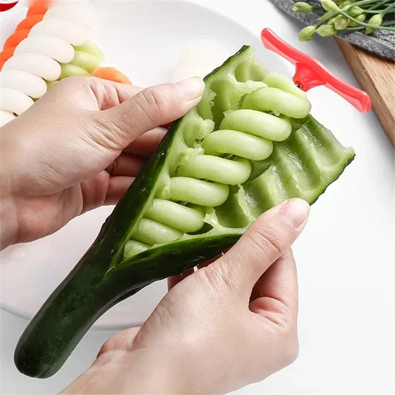 Spiral Vegetable Slicer – Carrot, Potato & Cucumber Spiralizer Vegetable Spiralizer Axl