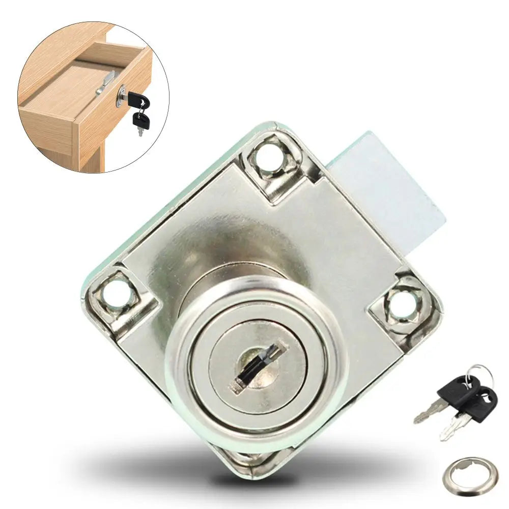 Zinc Alloy Drawer Lock with 2 Keys – Cabinet & Desk Security Cabinet Drawer Lock Axl