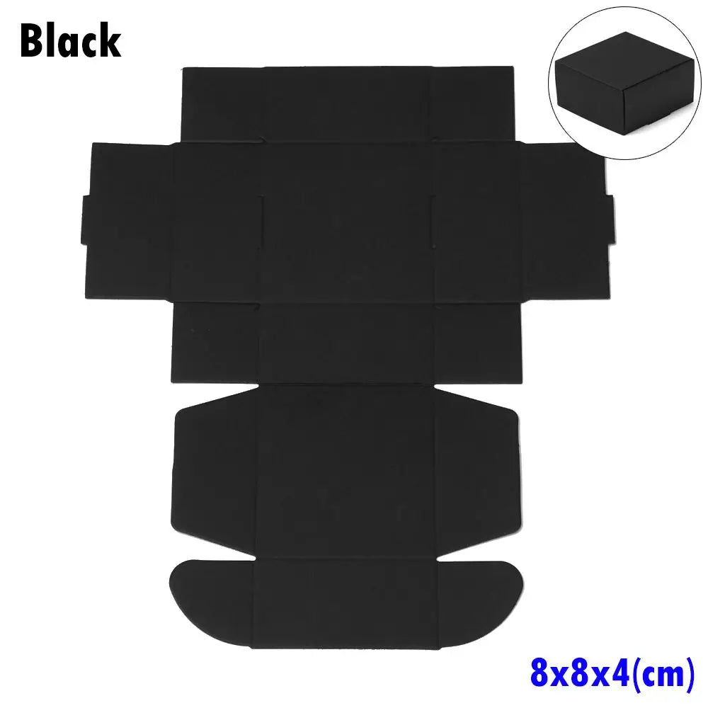 10-Pack Kraft Paper Gift Boxes – 9 Sizes Brown White Black