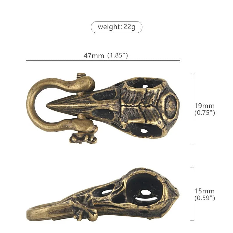Brass Shark Figurine Keychain Pendant – Vintage Copper Charm Brass Keychain Charm Axl B